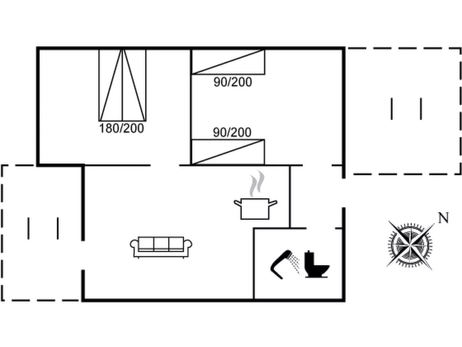 "Kate" - 300m from the sea