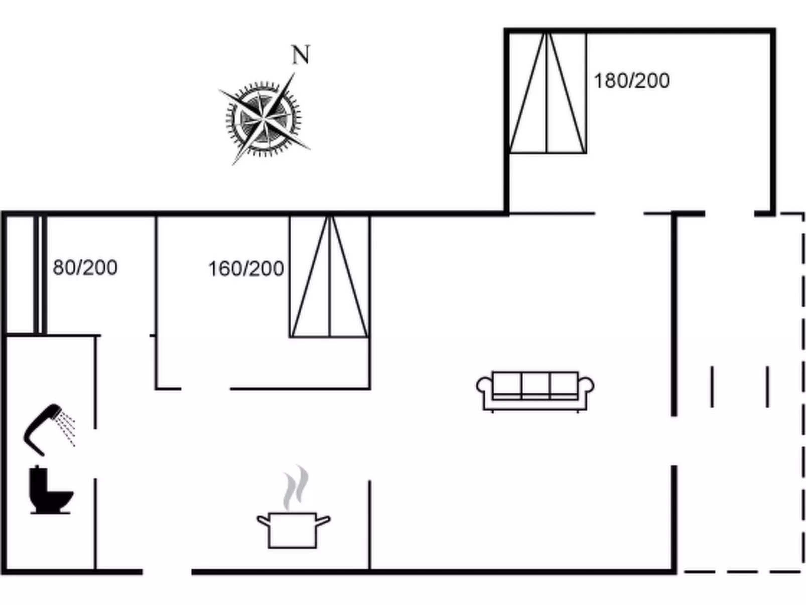 "Erblin" - 400m from the sea