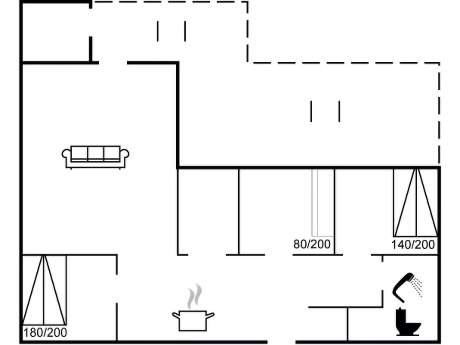 "Gundborg" - 200m from the sea