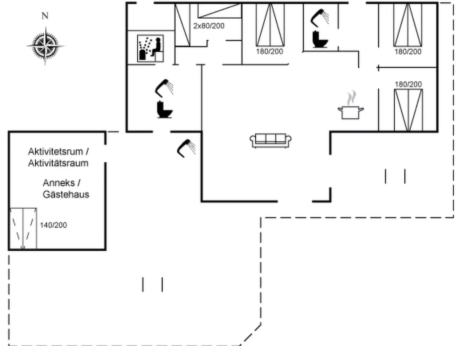 "Frederikke" - 990m from the sea