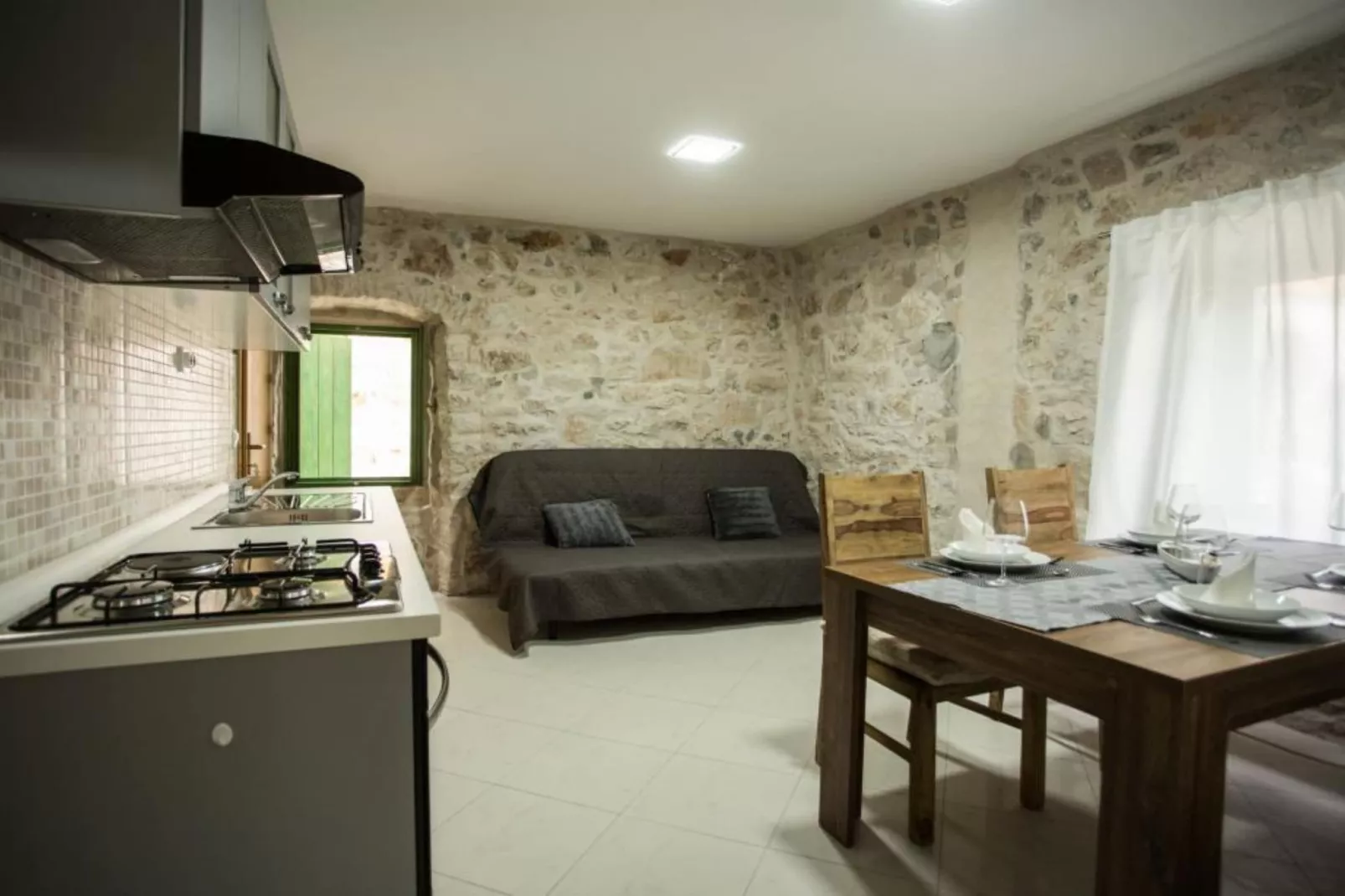 Apartments Stone House Murter - Two Bedroom Apartment with Balcony
