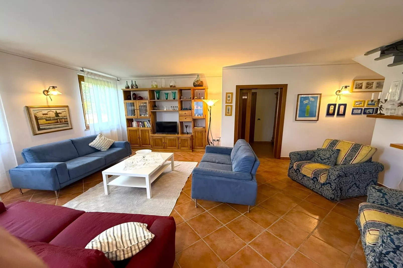 Villa a Loro Ciuffenna-Woonkamer