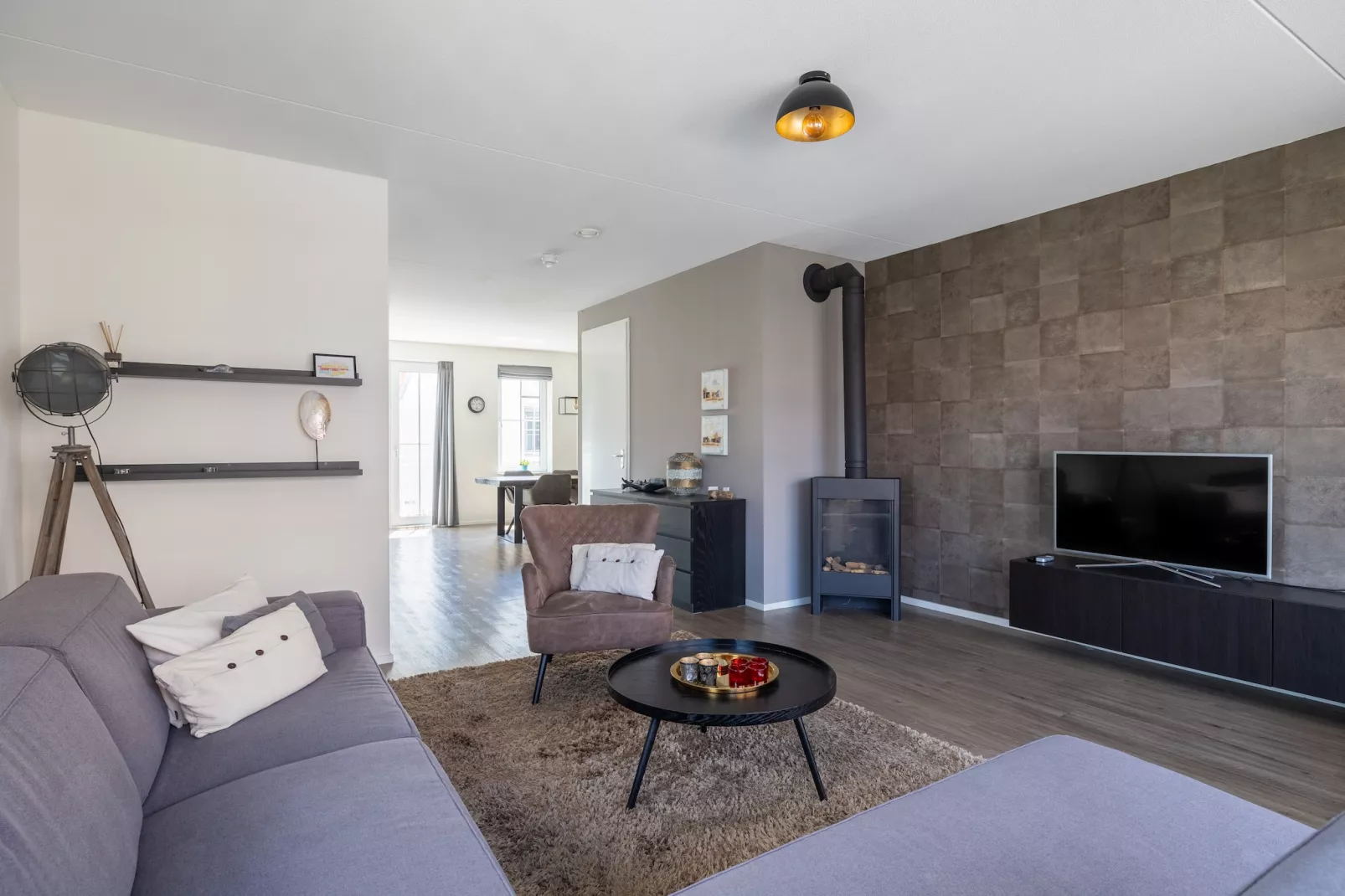 Appartement Kaapduinseweg 13 Dishoek 13D luxe 6p sauna-Woonkamer