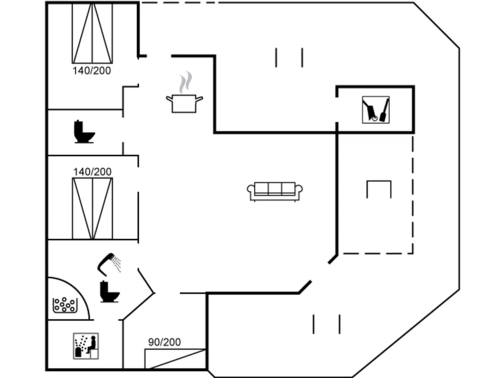 "Guldborg" - 400m to the fjord