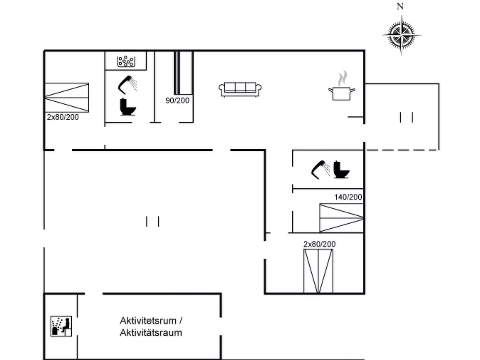 "Claus" - 500m from the sea