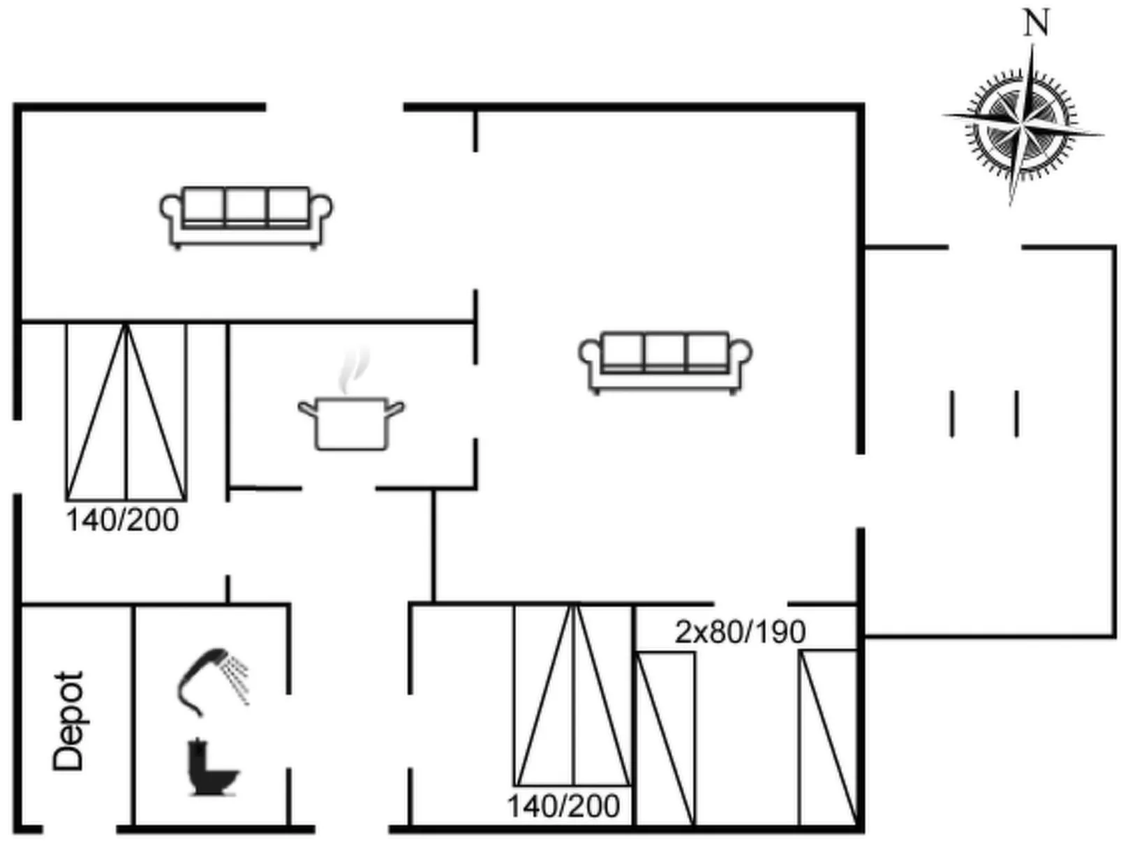 "Arbnora" - 400m from the sea