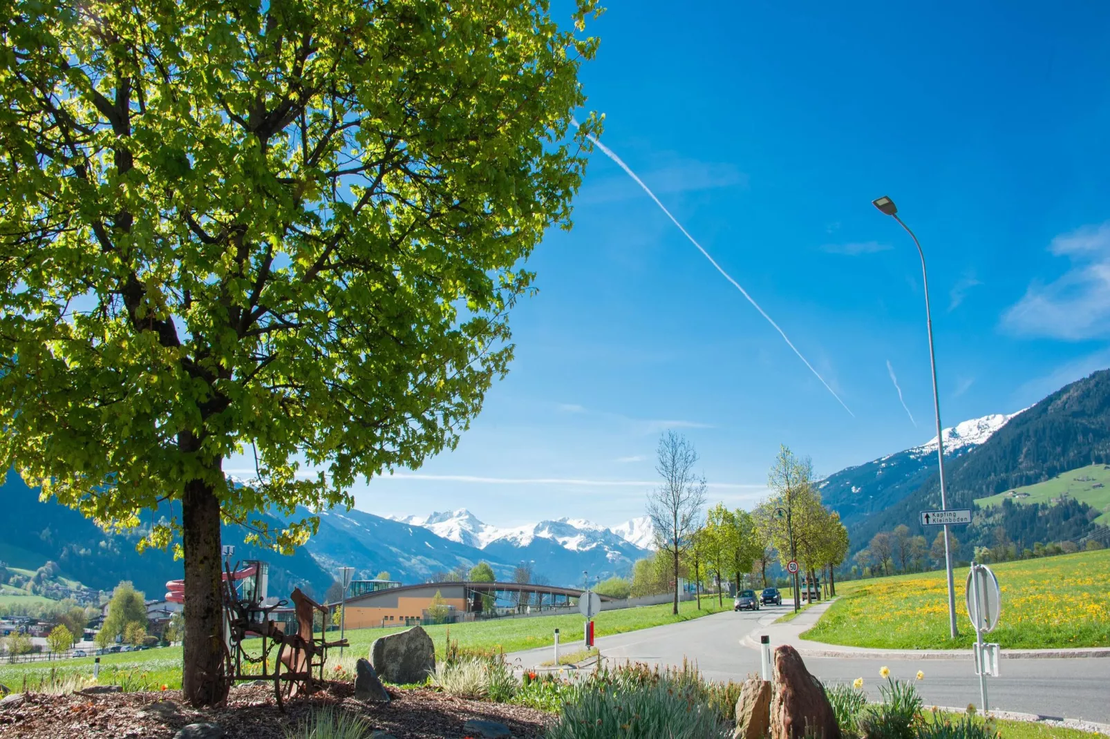 Klammerhof - Dorfblick klein-Gebieden zomer 1km