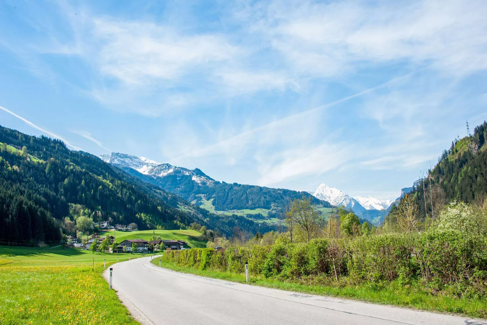 Klammerhof - Dorfblick klein-Gebieden zomer 1km