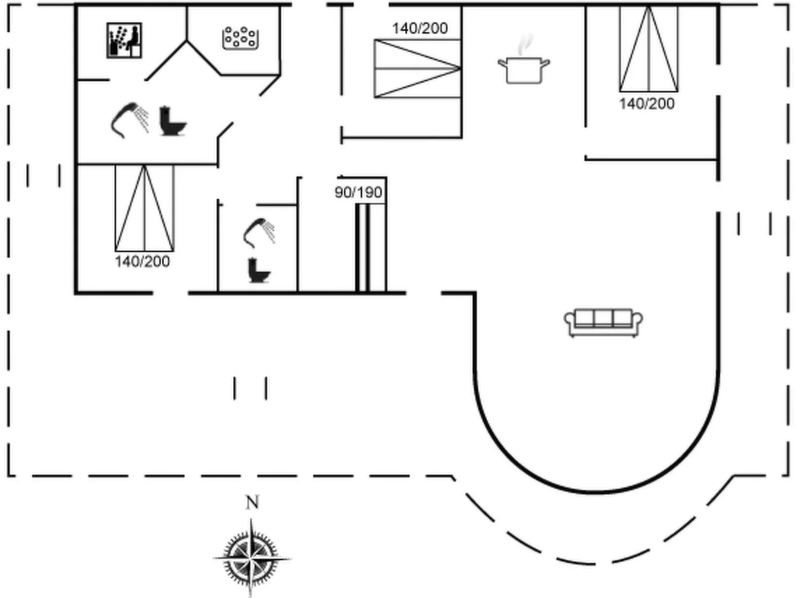 "Aslaug" - 500m from the sea