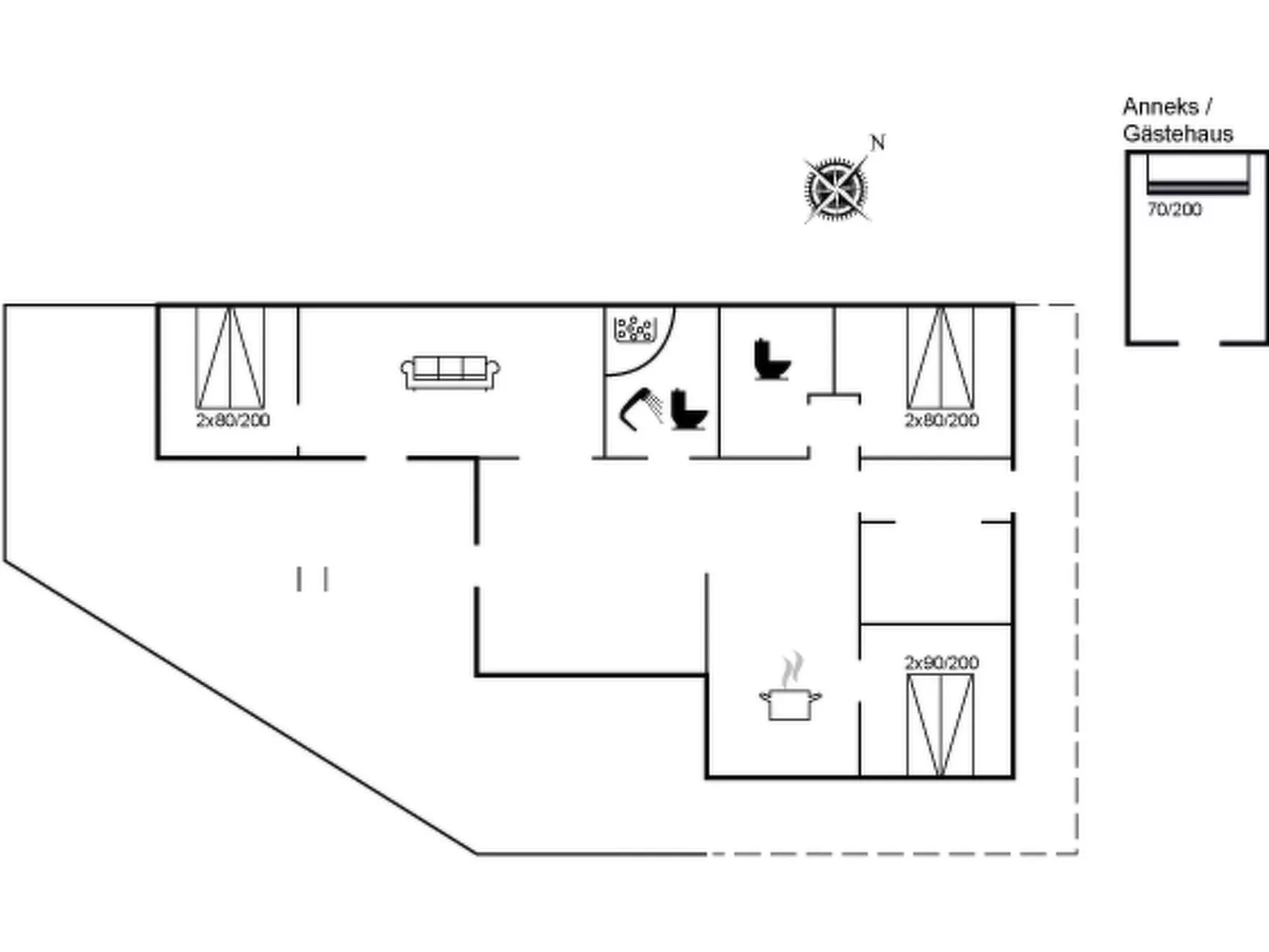 "Lisemarie" - 800m from the sea