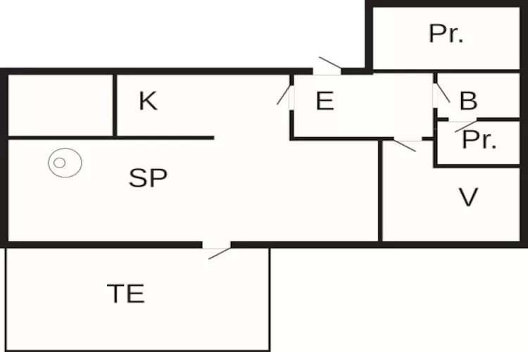 4 persoons vakantie huis in Østervrå-By Traum-Plattegrond