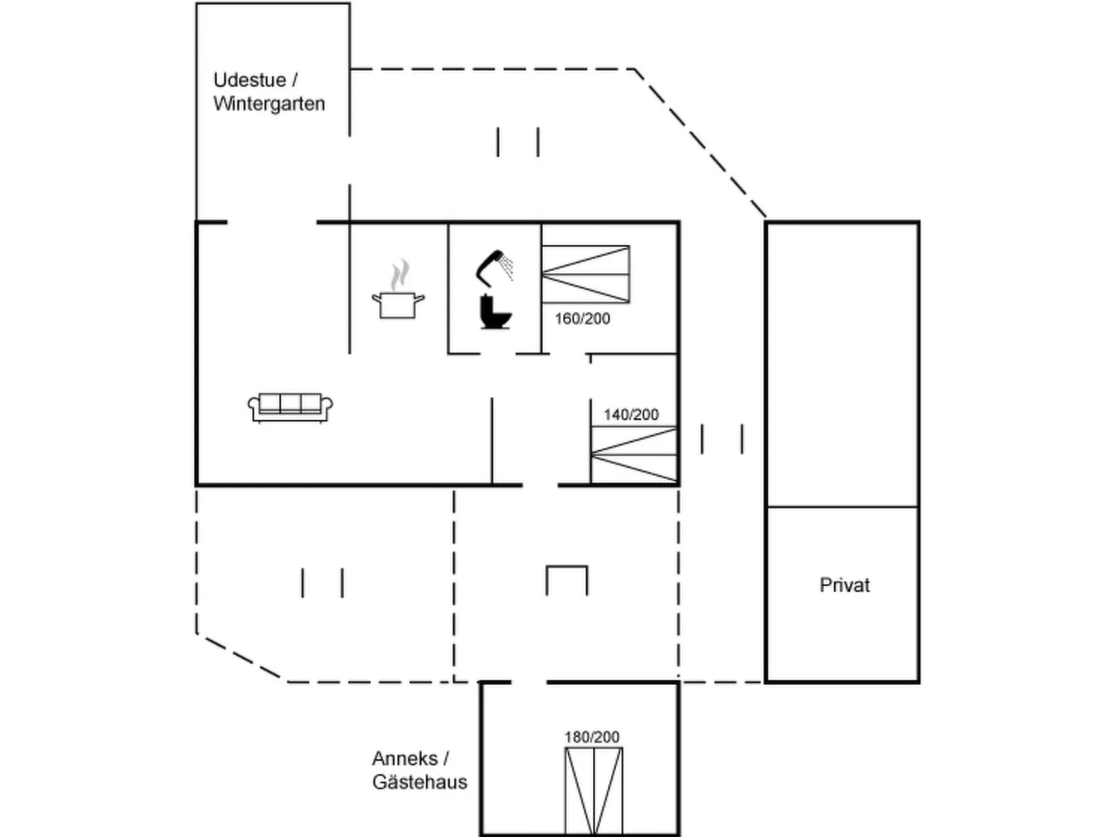 "Felis" - 75m from the sea
