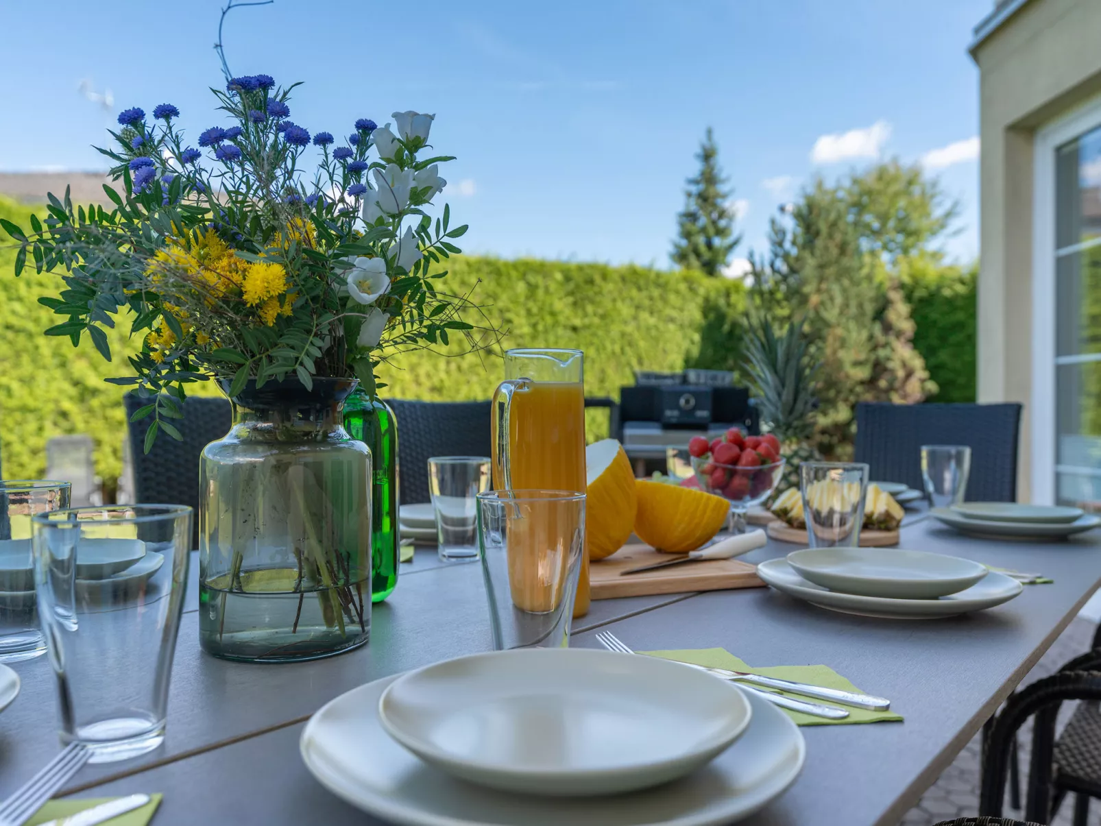 Garden & Terrace Villa-Buiten