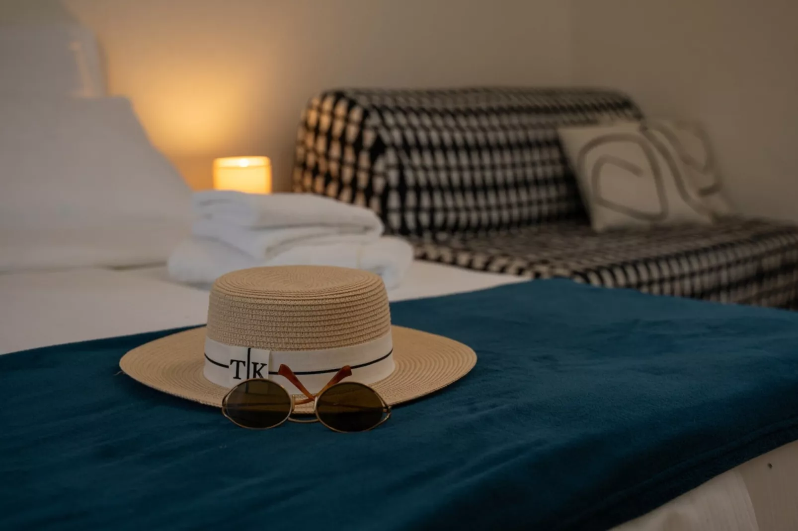 Apartments Lotea - Two-Bedroom Apartment with Terrace and Sea View-Slaapkamer