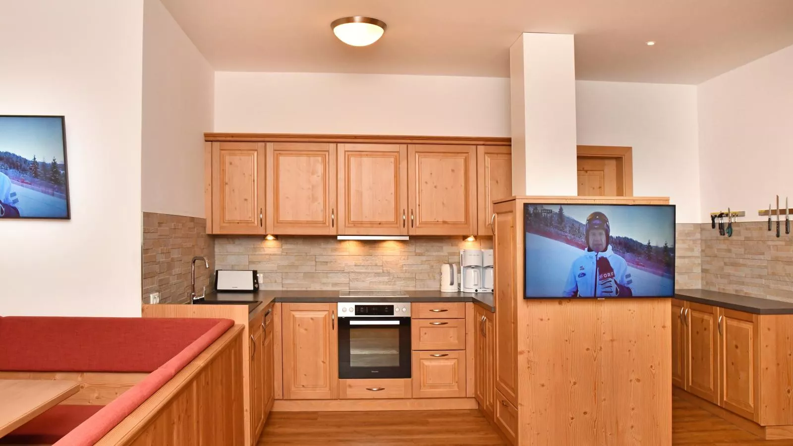 Apartments Next To The Ski Lift GF 1-Keuken