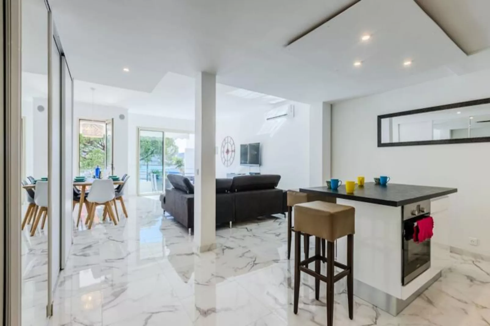 Résidence 90m2 Sur La Croisette Avec Terrasse & Vue Mer