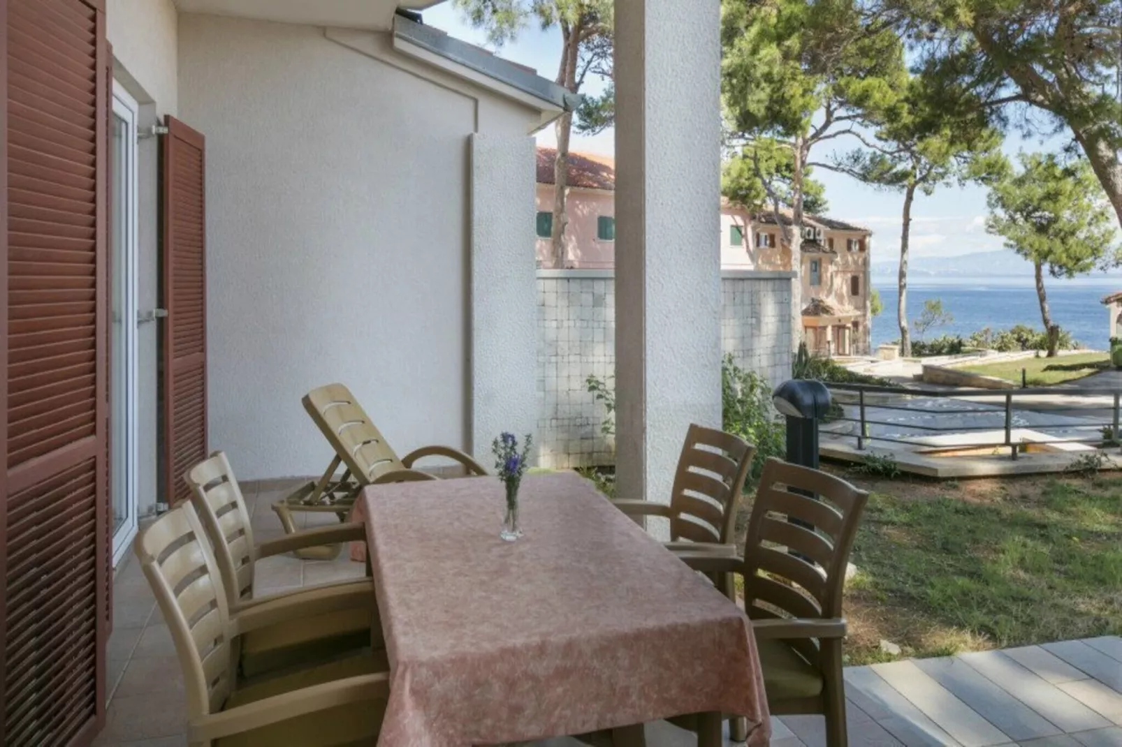 Apartments Punta, Veli Losinj-2-Raum-App., A1 (2+1), ca. 37 qm, für 3 Pers.-Terrasbalkon