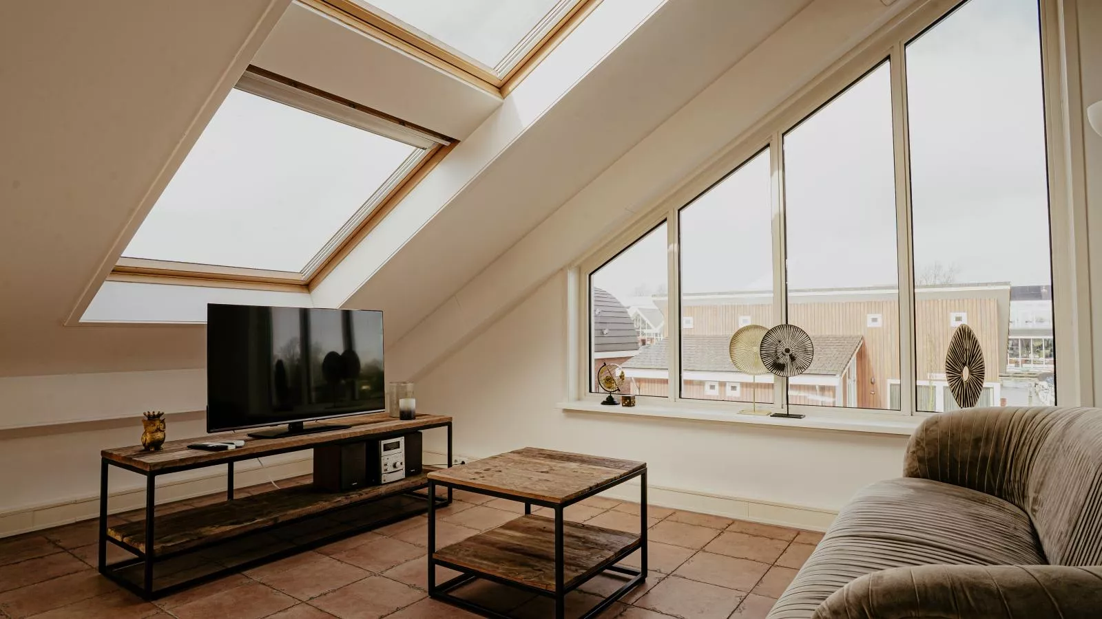 Penthouse-Woonkamer
