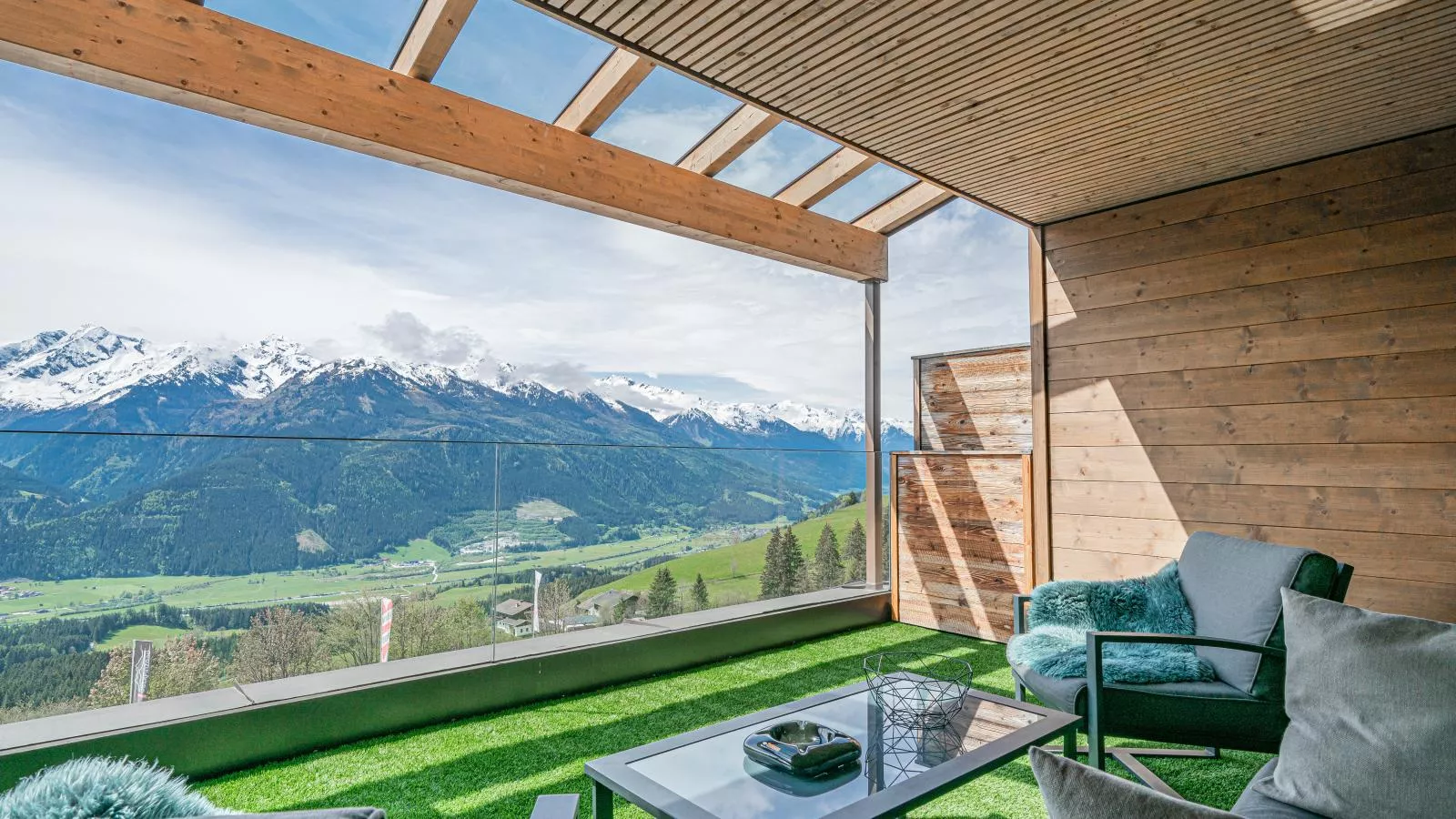 Kitzbüheler Alpenlodge Top A8-Terrasbalkon