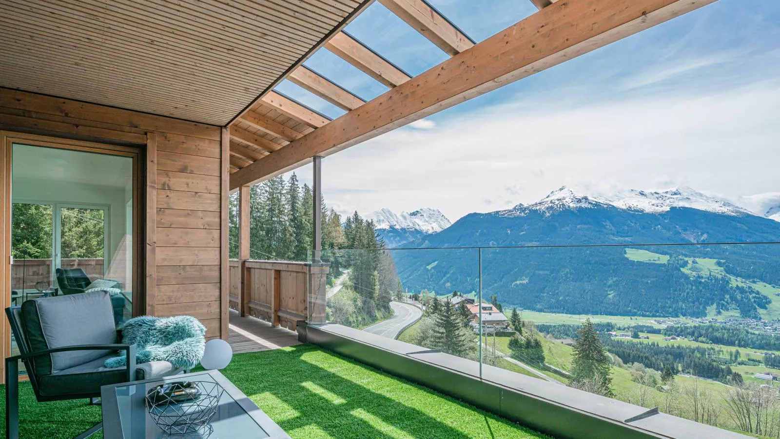 Kitzbüheler Alpenlodge Top A8-Terrasbalkon