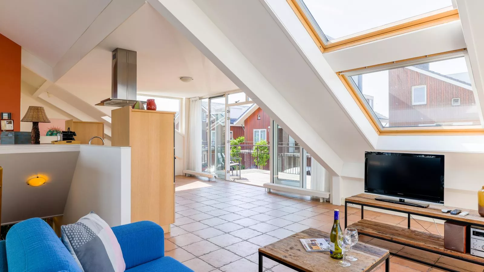 Penthouse-Woonkamer