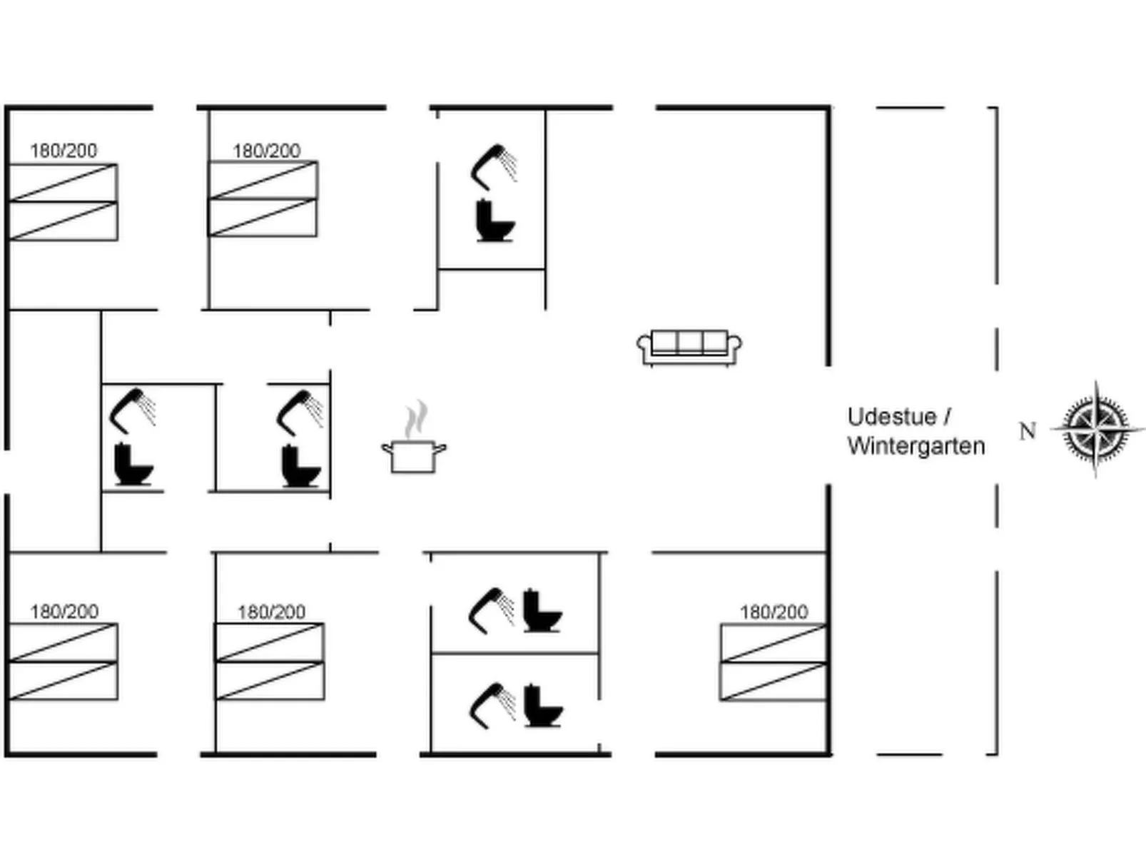 "Clarabelle" - 1.2km from the sea-Binnen