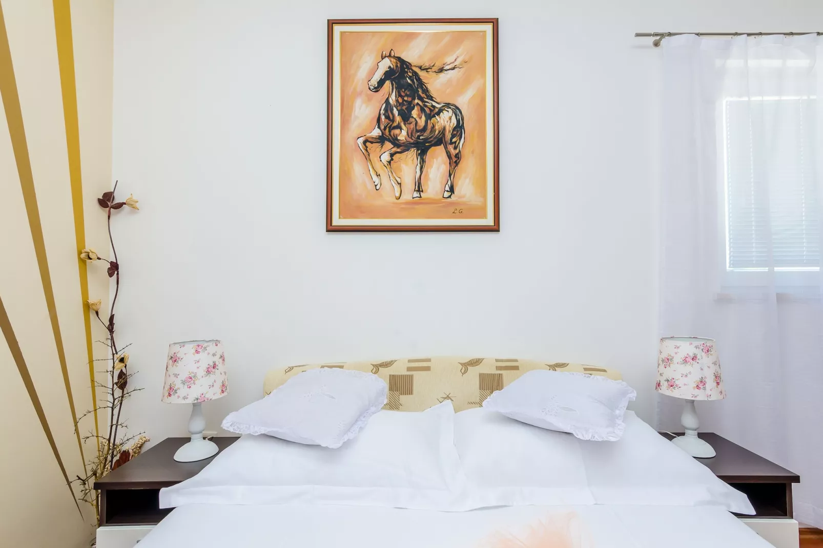 Apartments Aura - Comfort Studio Apartment 7 with shared swimming pool-Slaapkamer