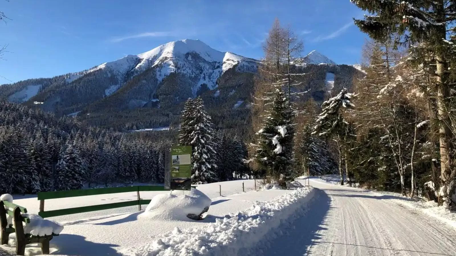 Das Edelweiss-Gebied winter 5km