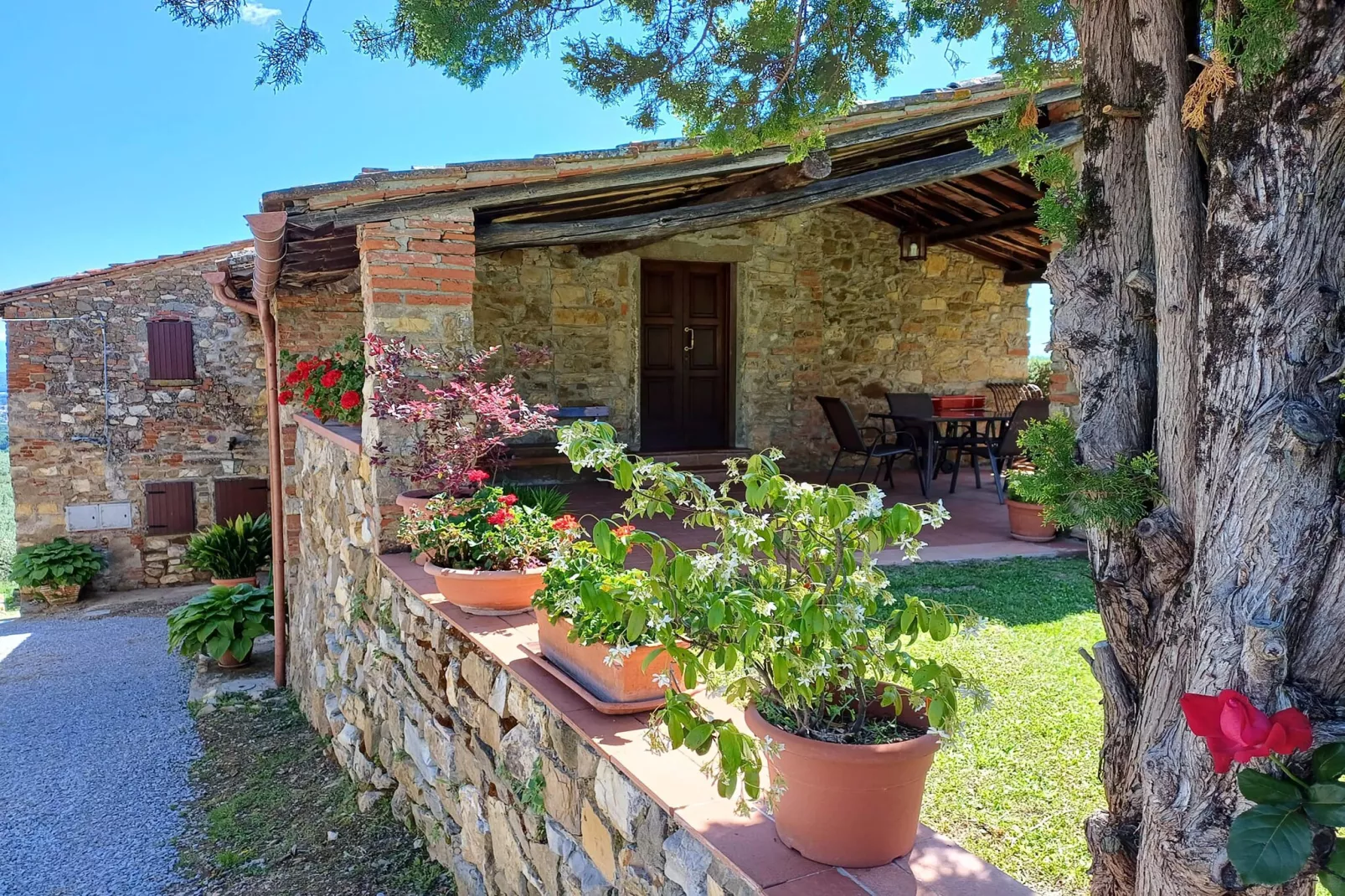 Agriturismo Podere Ceccherini in San Leolino - La Loggia - Terrasbalkon