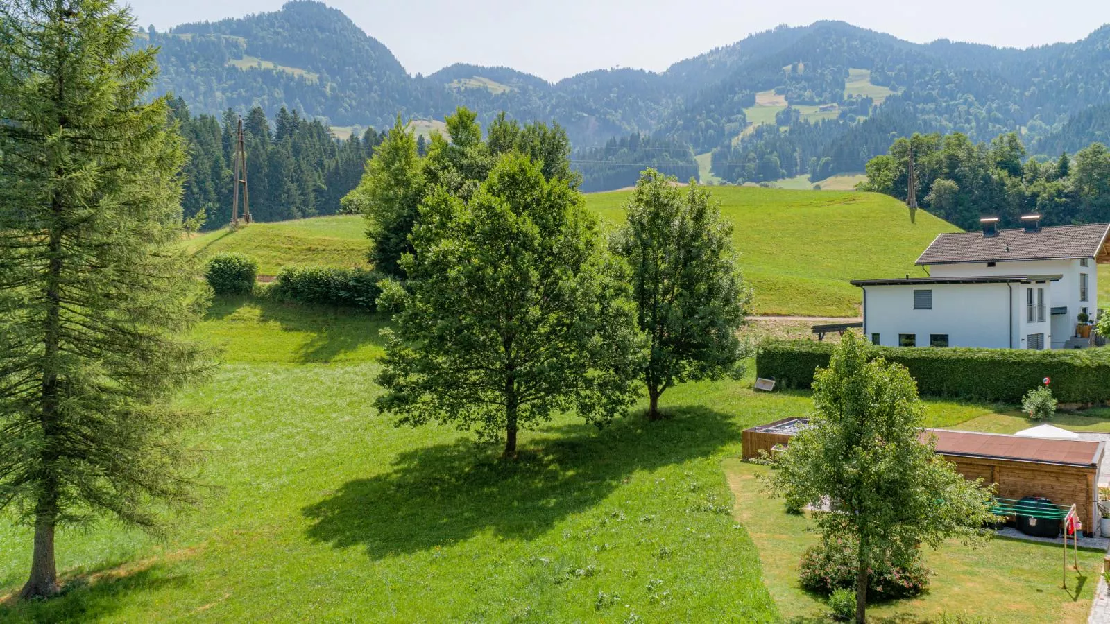 Hintermühltalhof-Gebieden zomer 1km