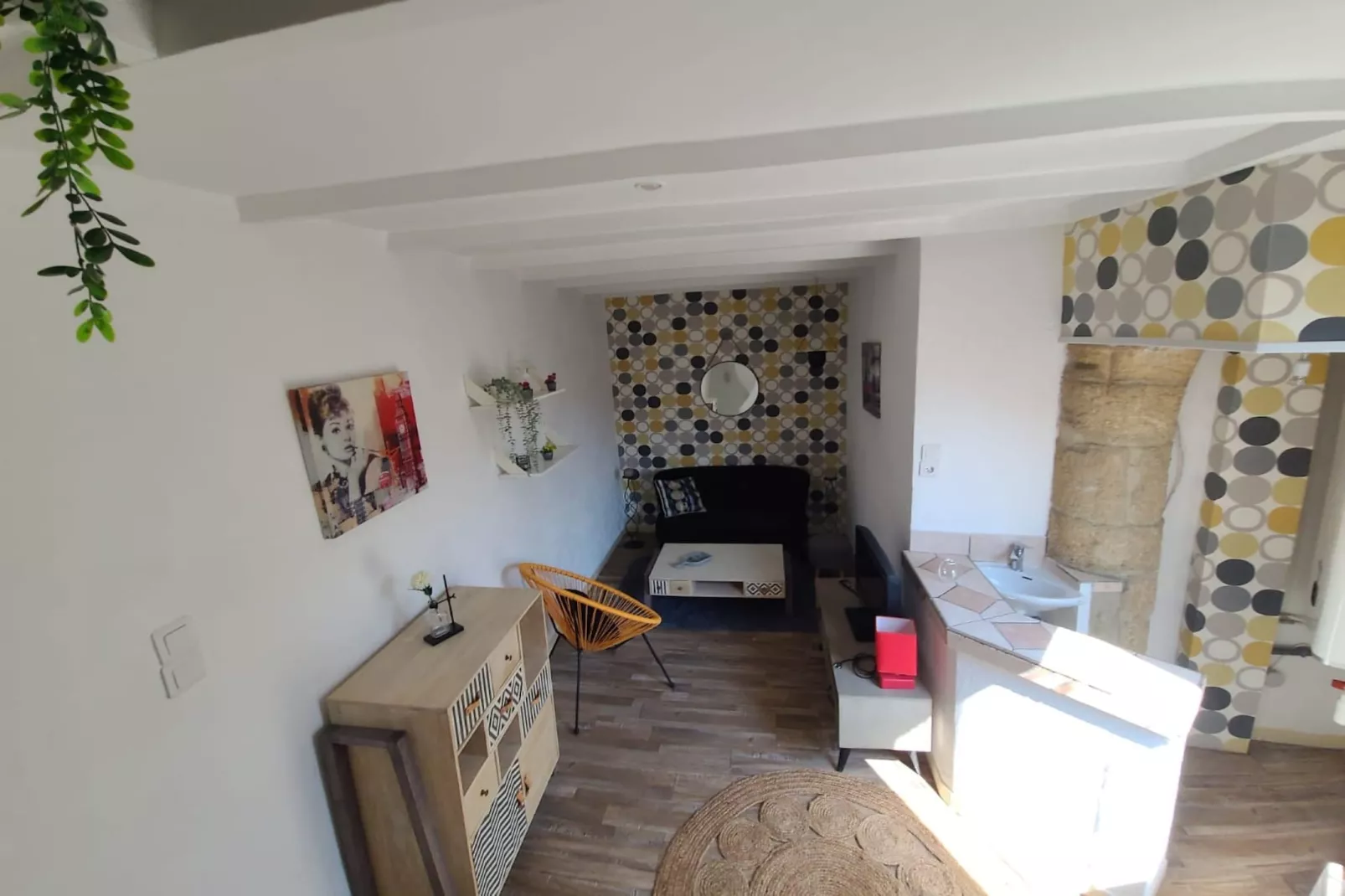 Charmante maison de Village-Woonkamer