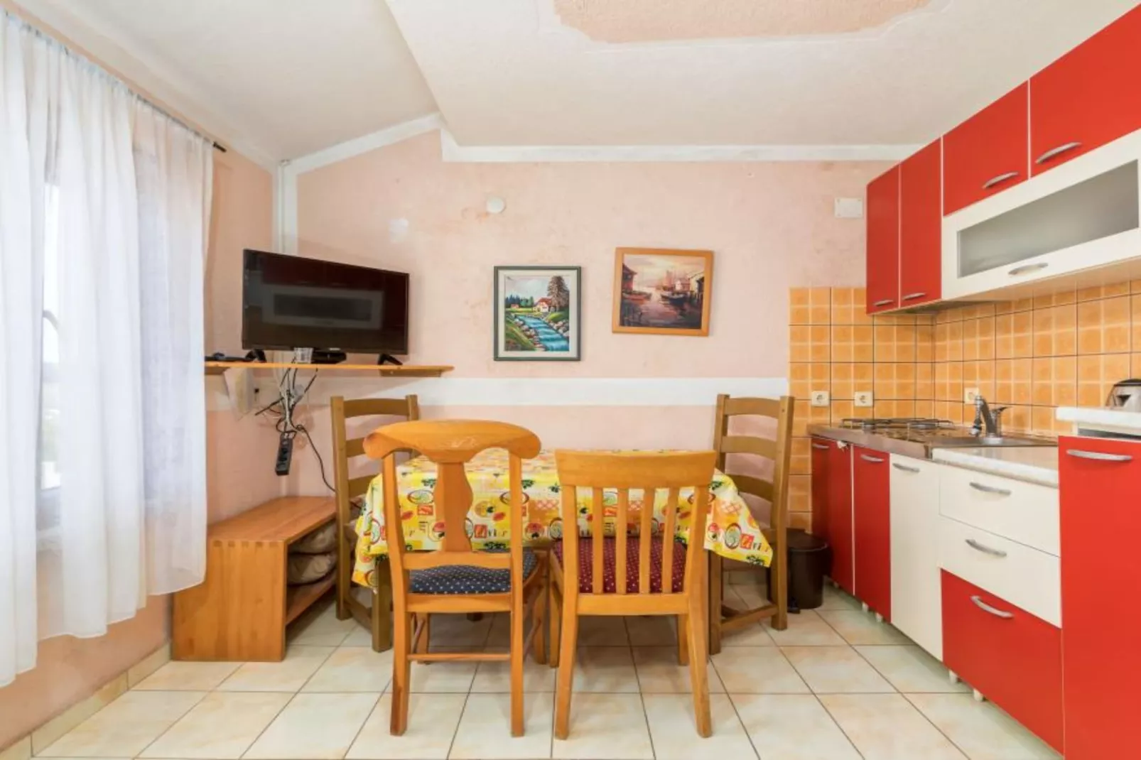 Apartments Manda - One Bedroom Apartment With Terrace (A4)-Woonkamer