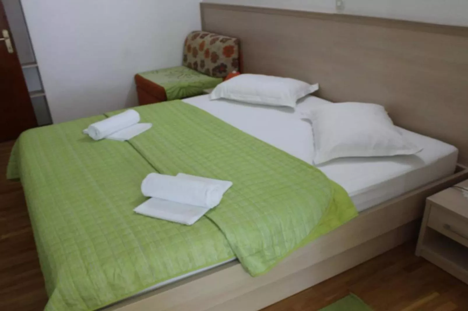 Apartments Pansion Franka 3* - One Bedroom Apartment with Sea View and Balcony - APT A1-Slaapkamer