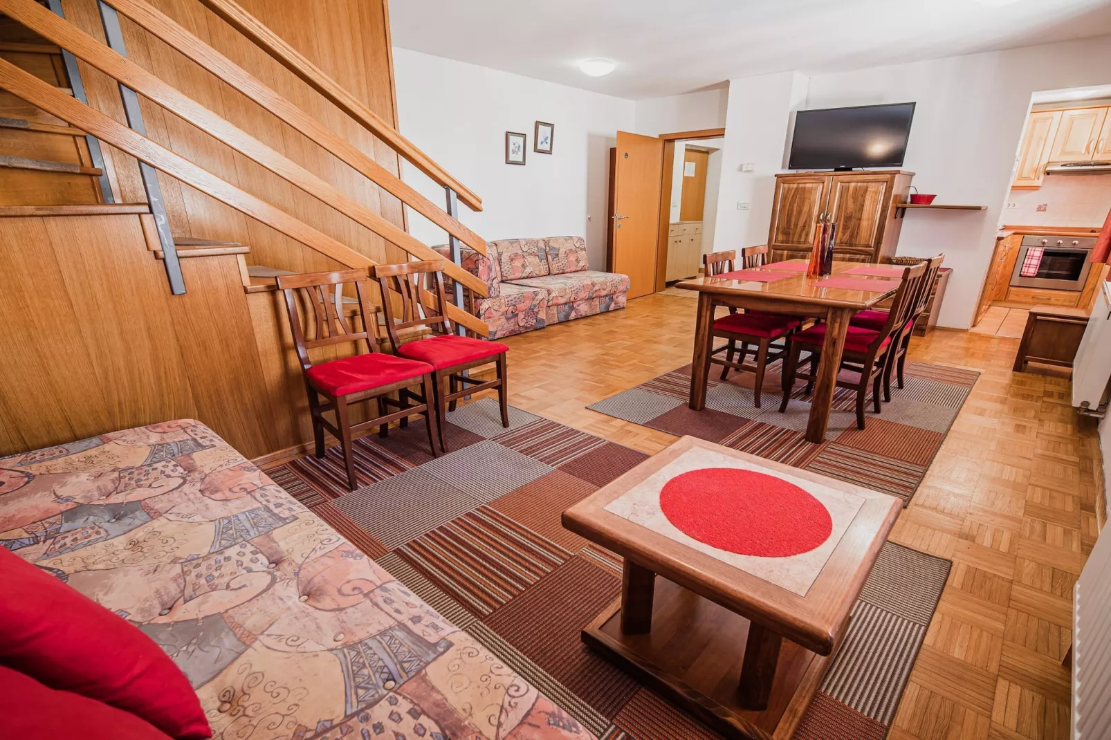 Bovec Picturesque Mountain Vista Residences - Two Bedroom Apartment (owner D)-Woonkamer
