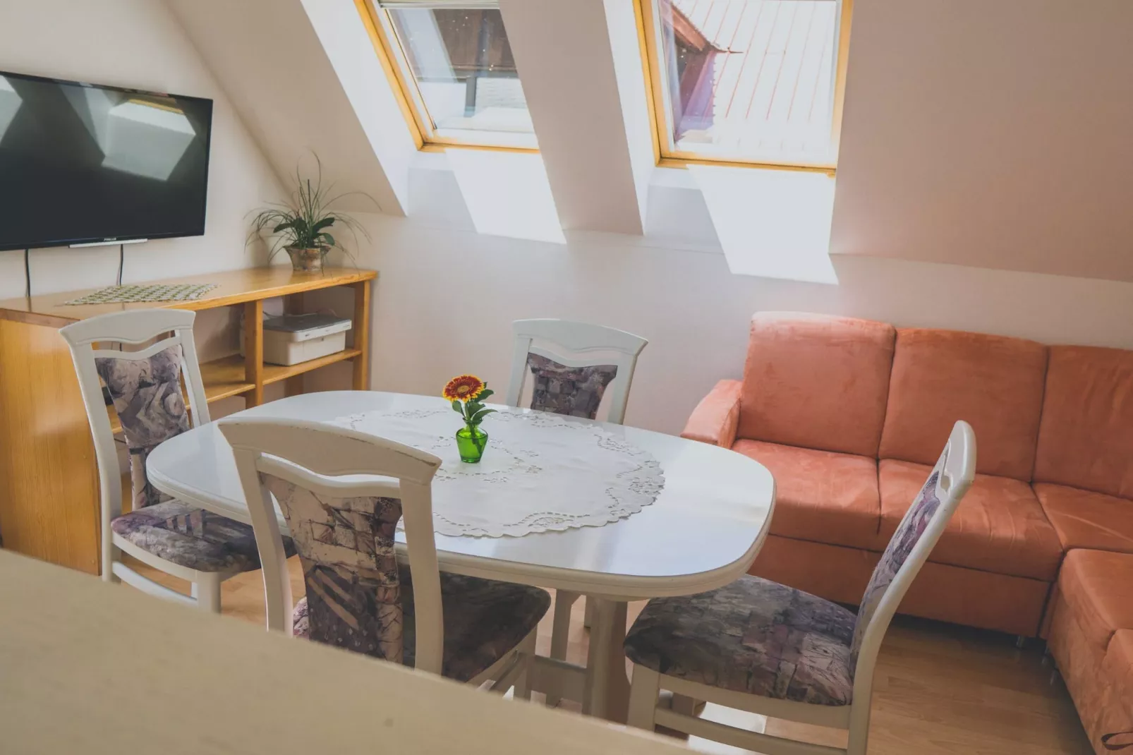 Comfortable Apartment with Mountain View - One Bedroom Apartment-Woonkamer