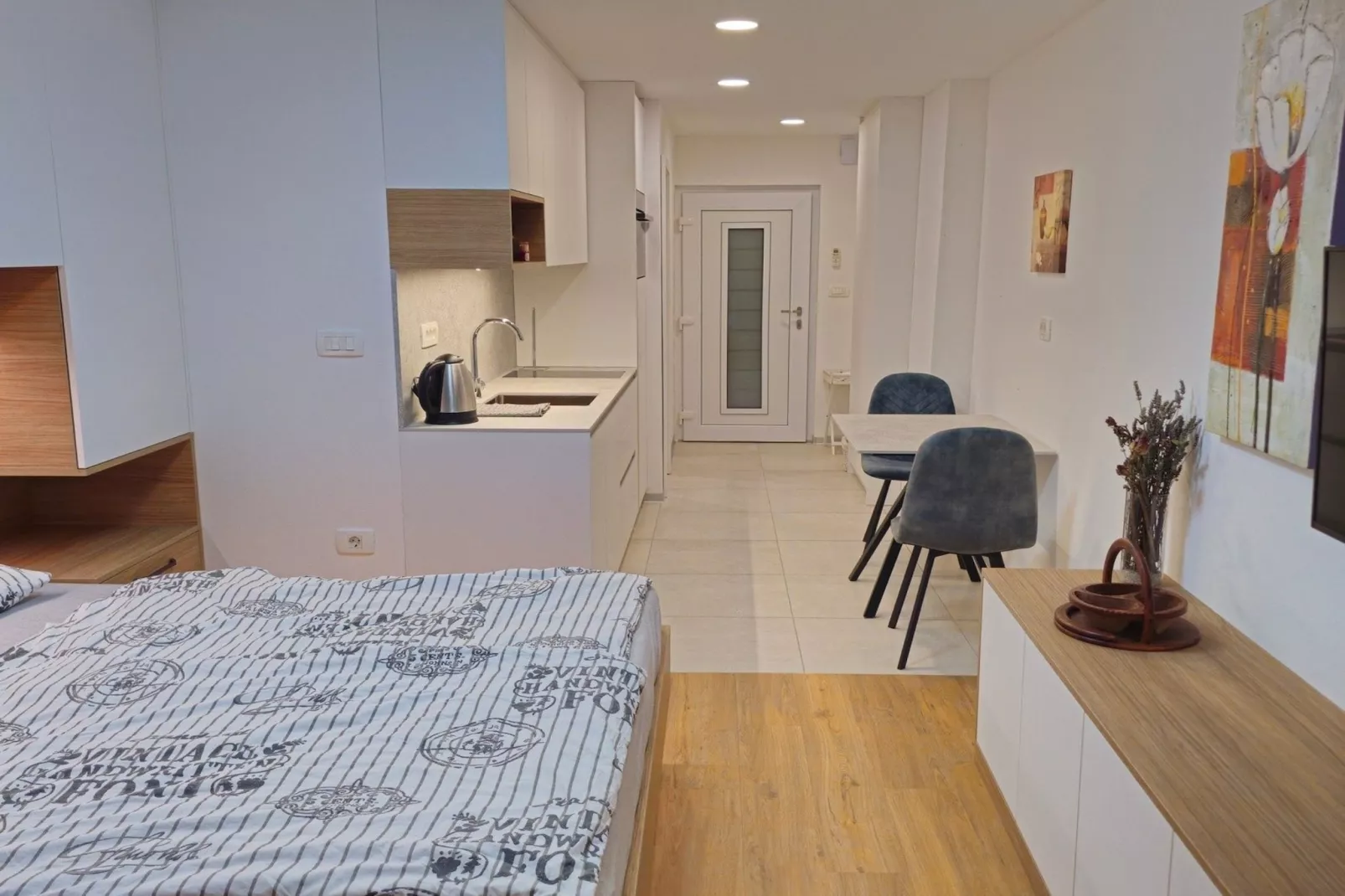 Dobrava Sea View Apartment with Terrace - Studio Apartment with Terrace-Slaapkamer