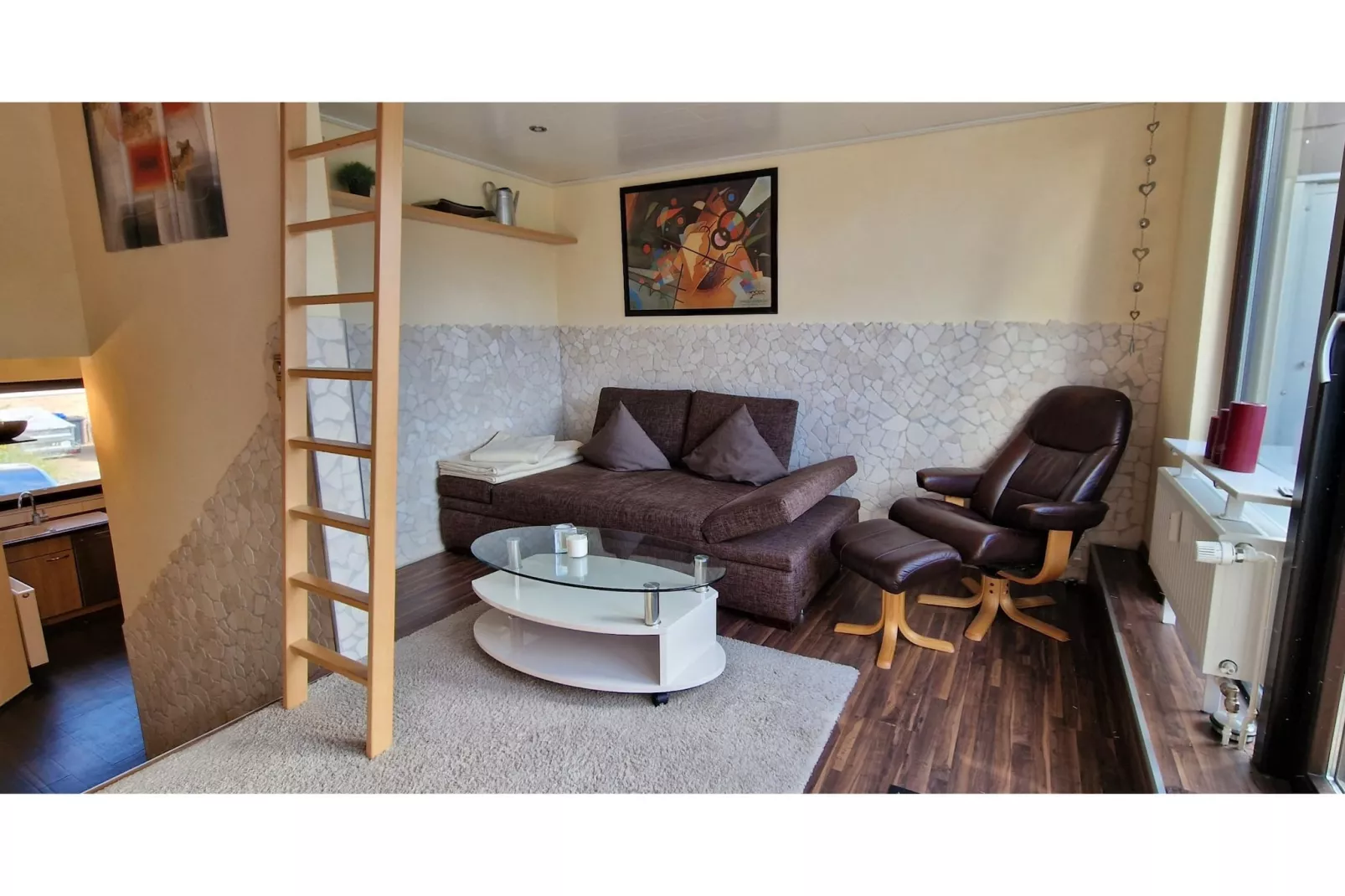 Apartment Maisonette-Traum-Woonkamer