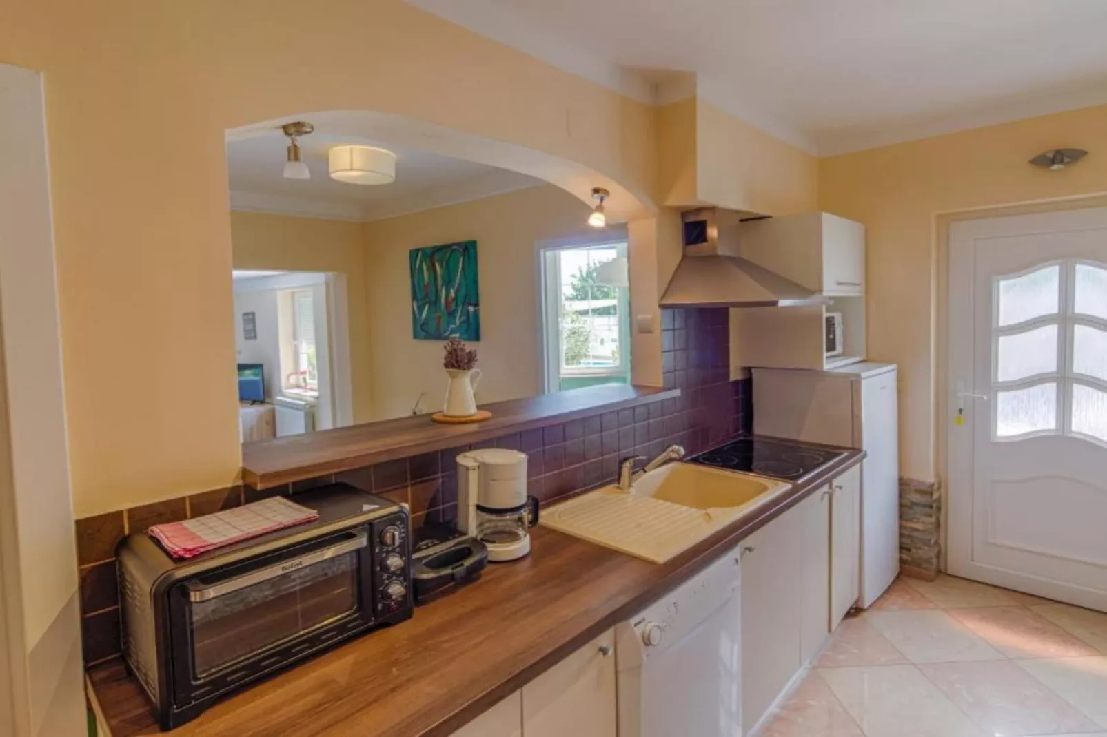 Apartments Melanie - Oprić Hills Two bedroom apartment with sea view (B)-Keuken