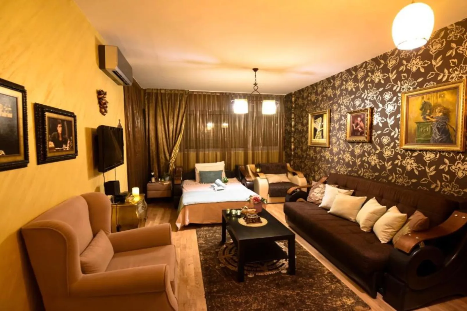 City & Sea Escape Studio Near Budva’s Beaches - Studio Apartment-Slaapkamer