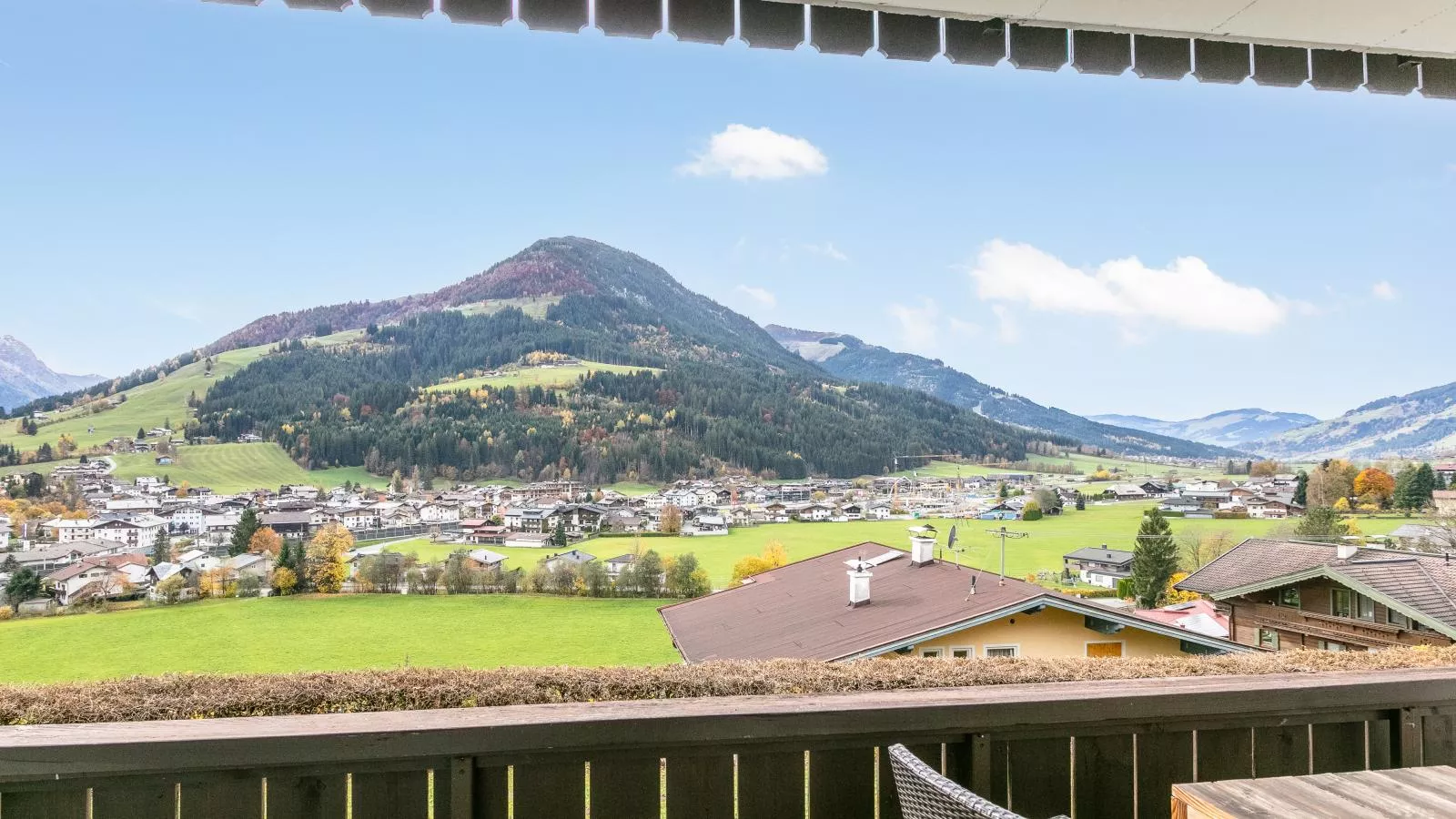 Kirchberg Panorama-Uitzicht zomer