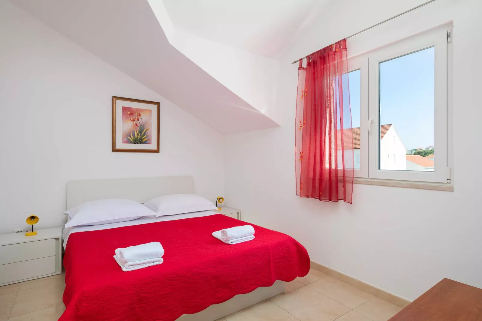 Apartment Bella Vista - Three Bedroom Apartment with Terrace  and Sea View(A6)-Slaapkamer