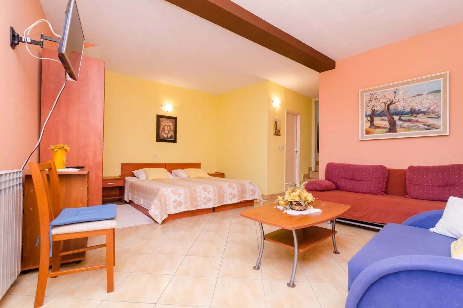 Apartment Olga - Studio Apartment with Terrace-Eetkamer