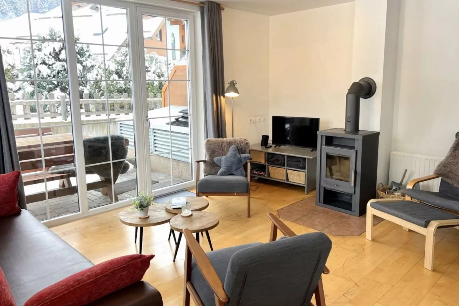 Appartement An der Piste-Woonkamer