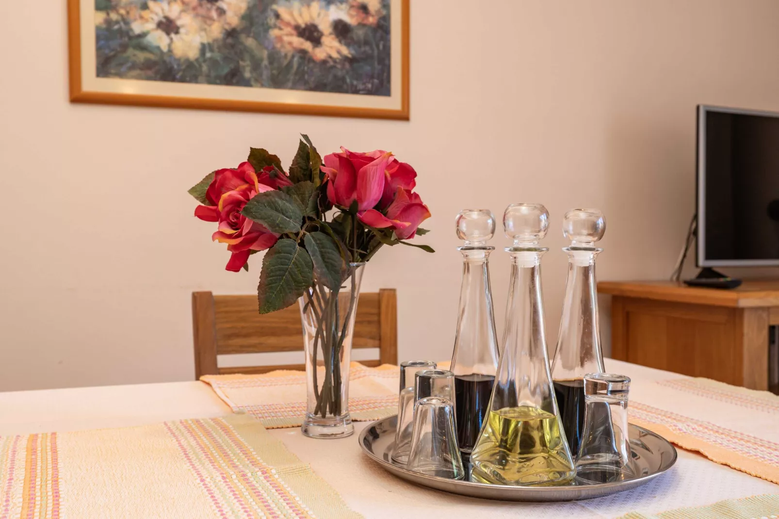 Villa Alegria Cavtat - One Bedroom Apartment with Balcony and Sea View (Apartment A)-Binnen