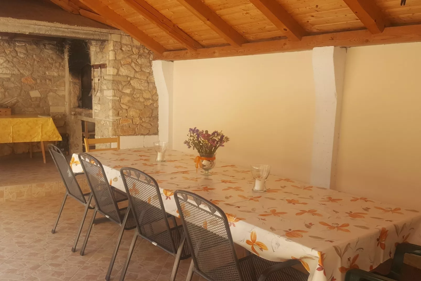 Apartments Ivan Supetar - Two Bedroom Apartment with Terrace no.3-Eetkamer