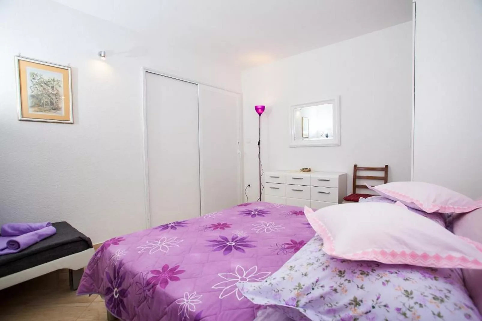 Lux apartment Mare By the Sea & Beach - Two Bedroom Apartment with Terrace-Slaapkamer