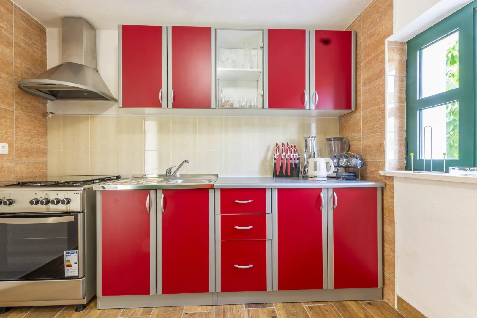 Rustical Resort Kokorići with Shared Outdoor Swimming Pool - Two Bedroom Holiday Home-Keuken