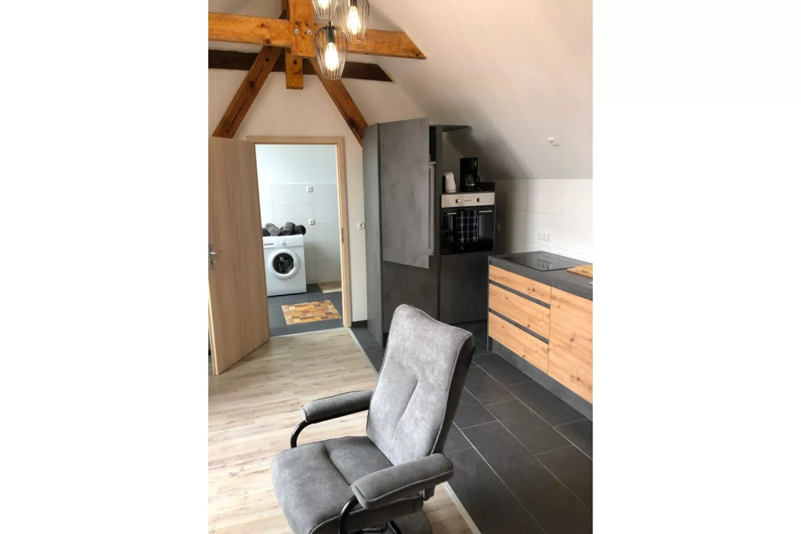 Apartment am Stettiner Haff-Keuken