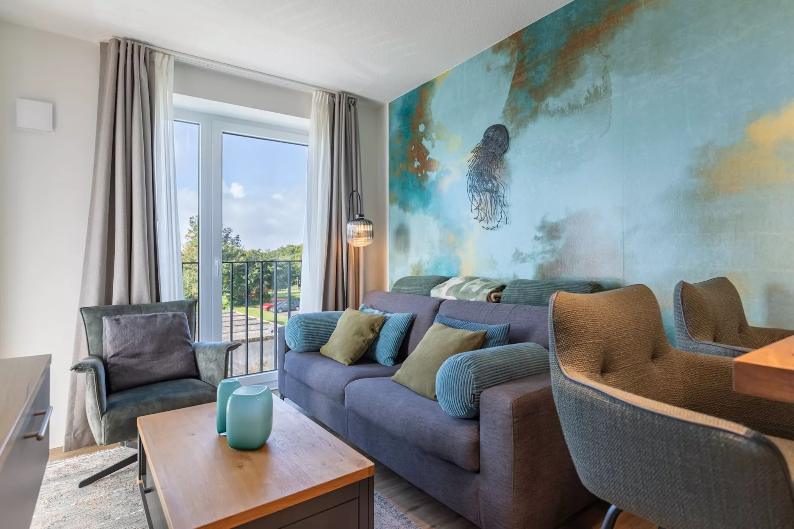 Hallighafen de Luxe auf Nordstrand-Woonkamer