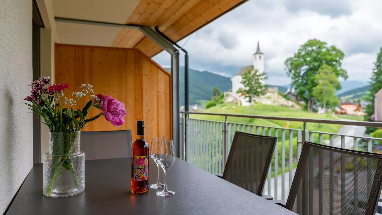 Ski Nature Apartment Lungau Top 14-Terrasbalkon